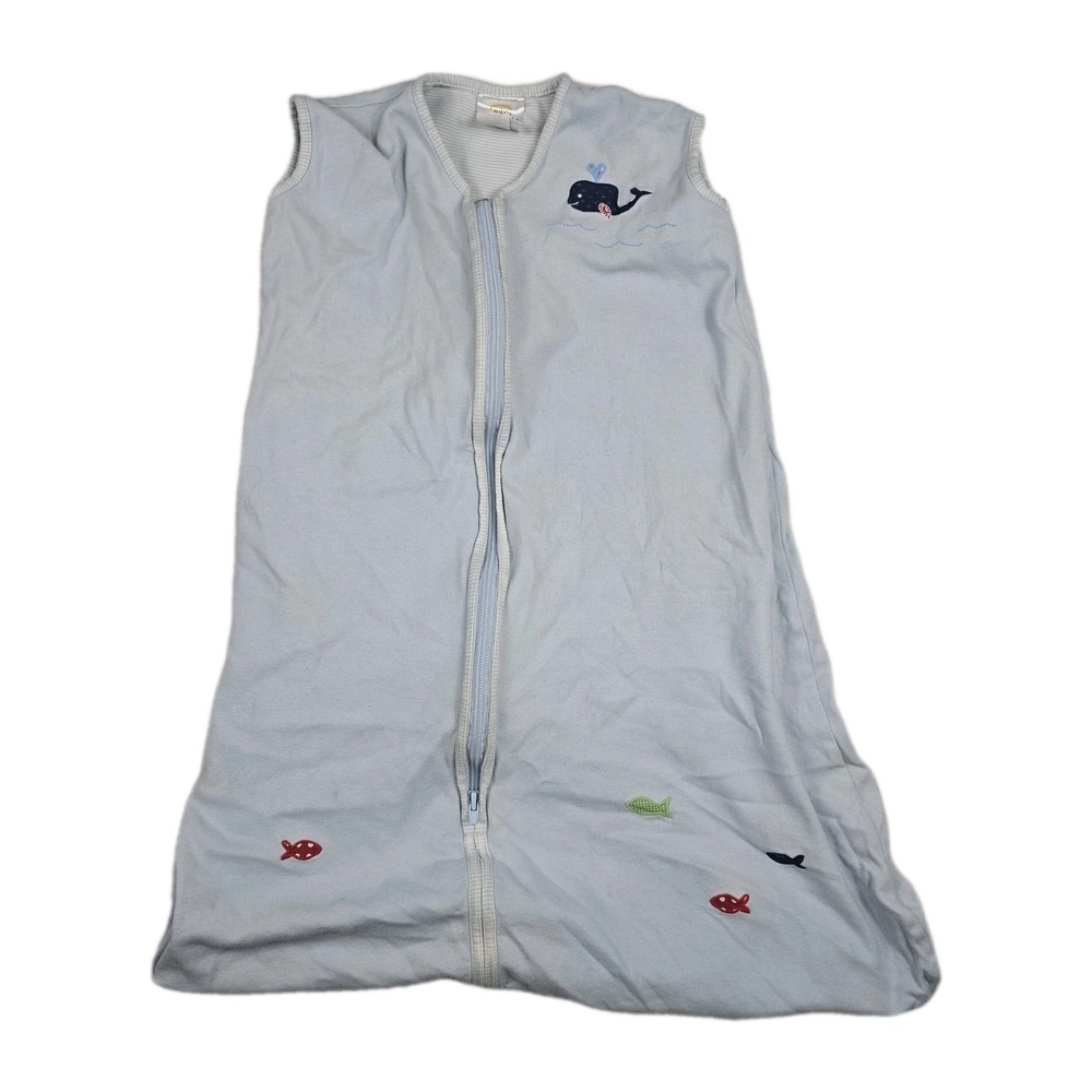 Halo Sleep Sack Pottery Barn Kids Size 6-12 Months Medium‎ Whales Fish